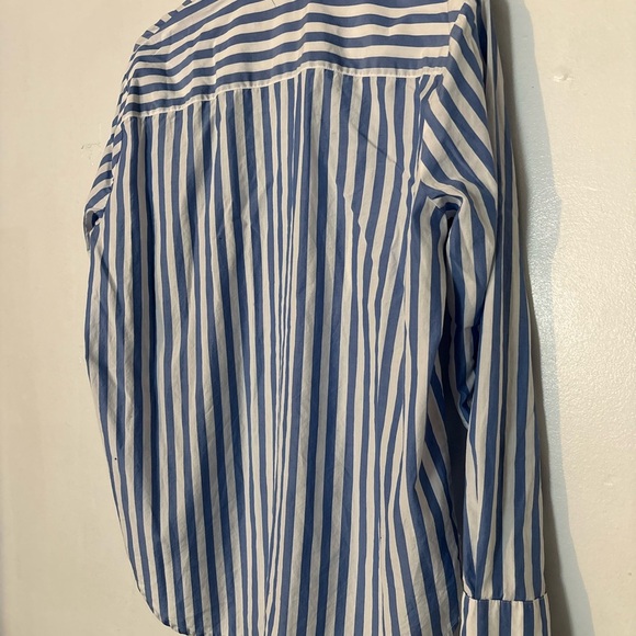 Madewell Oversized Ex-Boyfriend Shirt in Mullins Stripe Medium - Picture 7 of 7